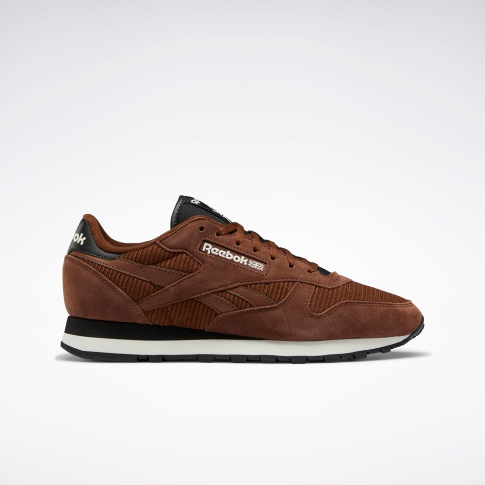 Reebok Classic Leather Shoes Bruna Svarta | RUEAM-5874