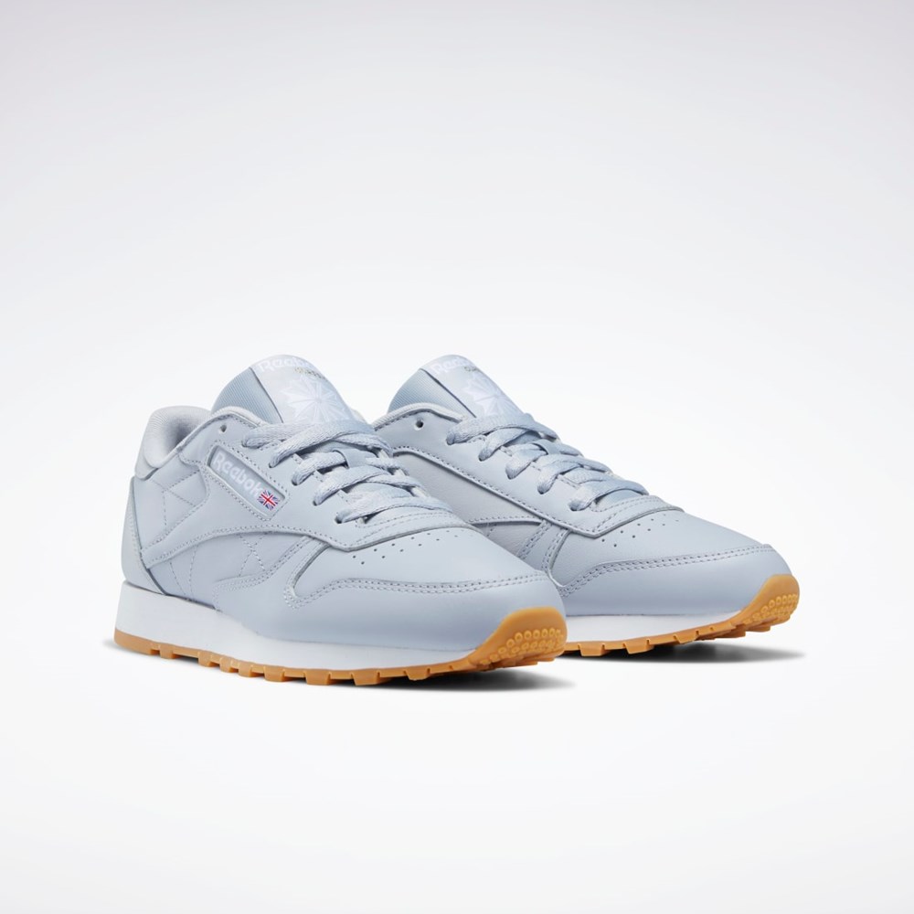 Reebok Classic Leather Shoes Grå Grå Vita | JUAQW-4379