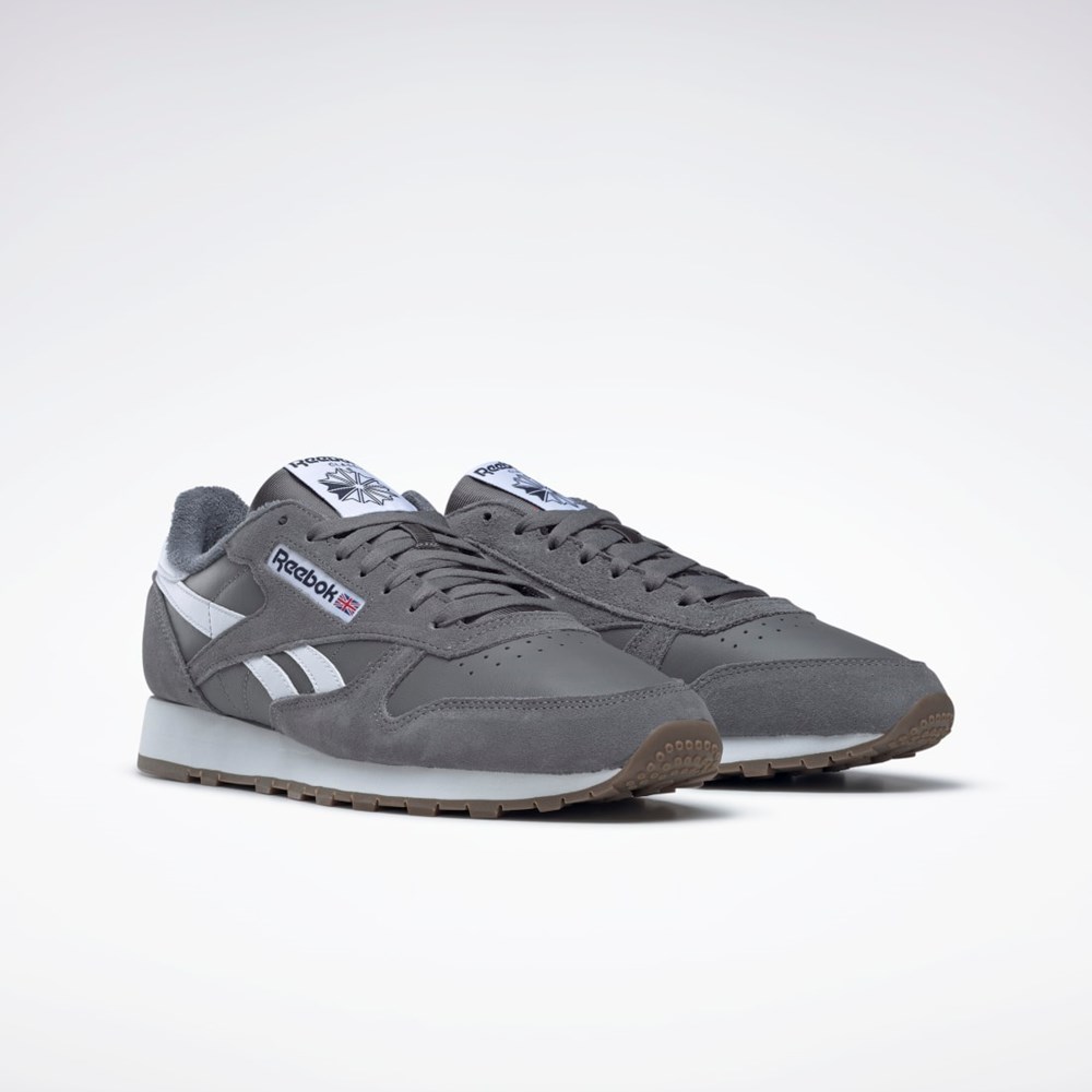 Reebok Classic Leather Shoes Grå Grå Vita | PYKGE-6287