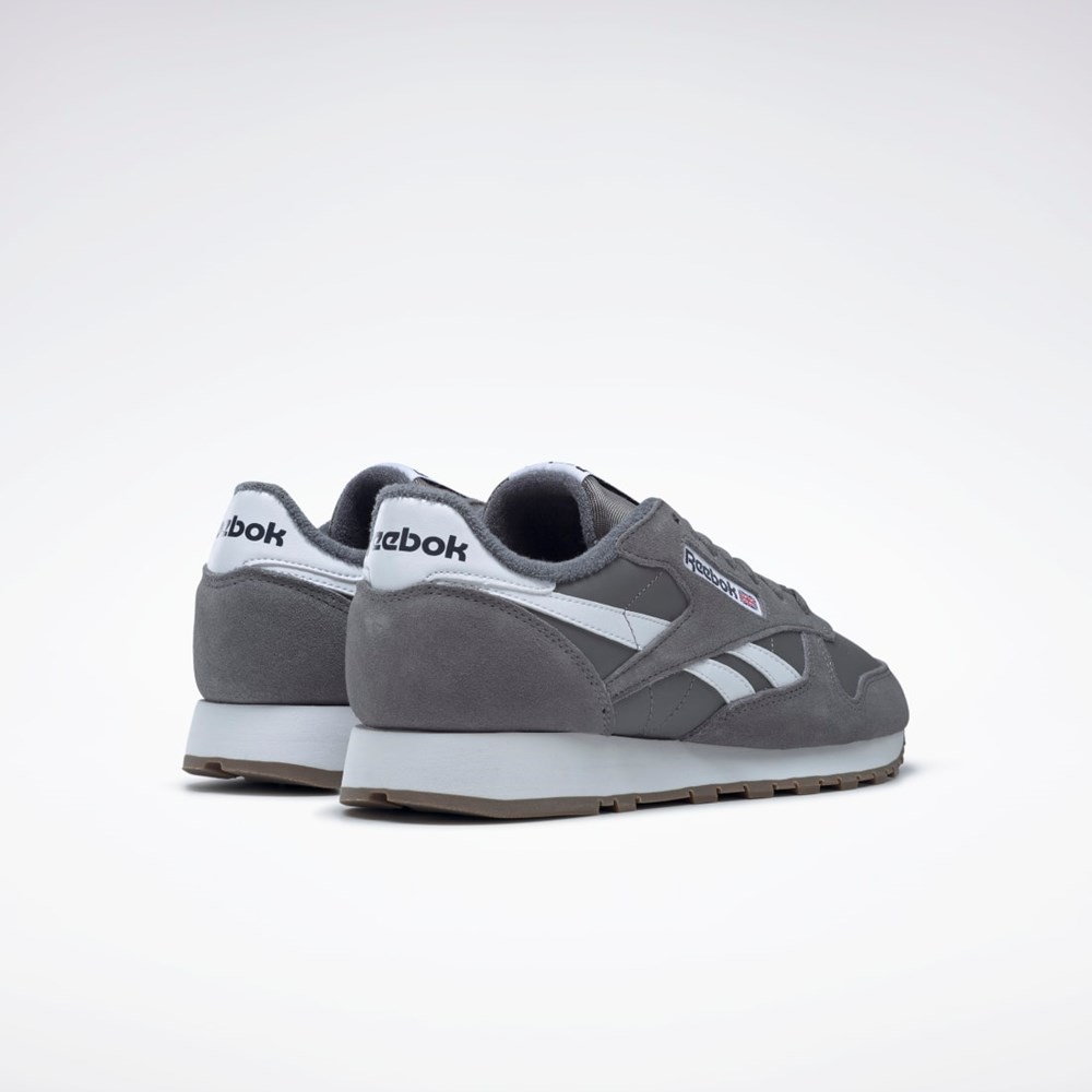 Reebok Classic Leather Shoes Grå Grå Vita | PYKGE-6287