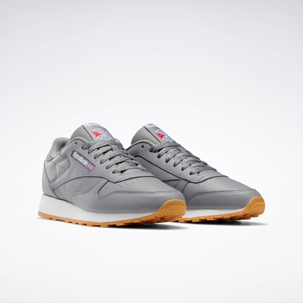 Reebok Classic Leather Shoes Grå Vita | BGCFQ-1623