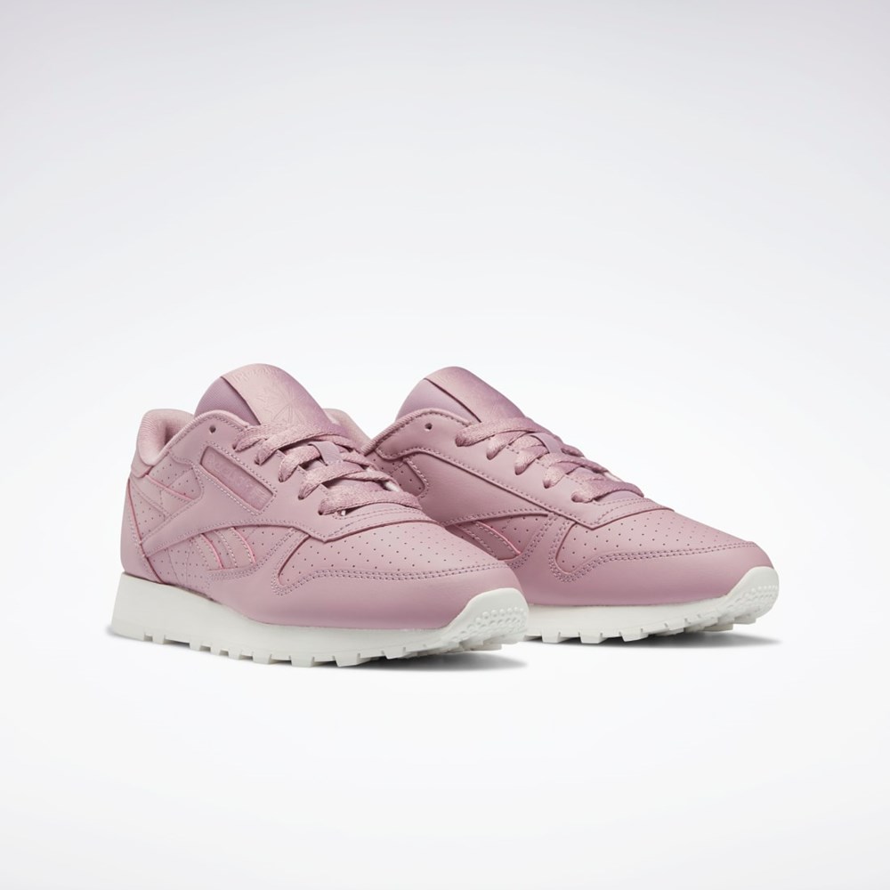 Reebok Classic Leather Shoes Infused Lilac / Infused Lilac / Chalk | UJQPA-4298