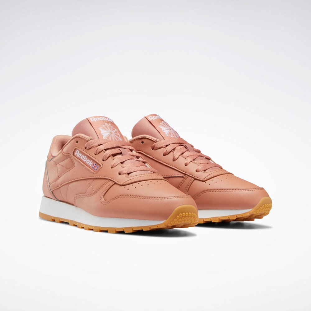 Reebok Classic Leather Shoes Korall Korall Vita | HUMWG-8136