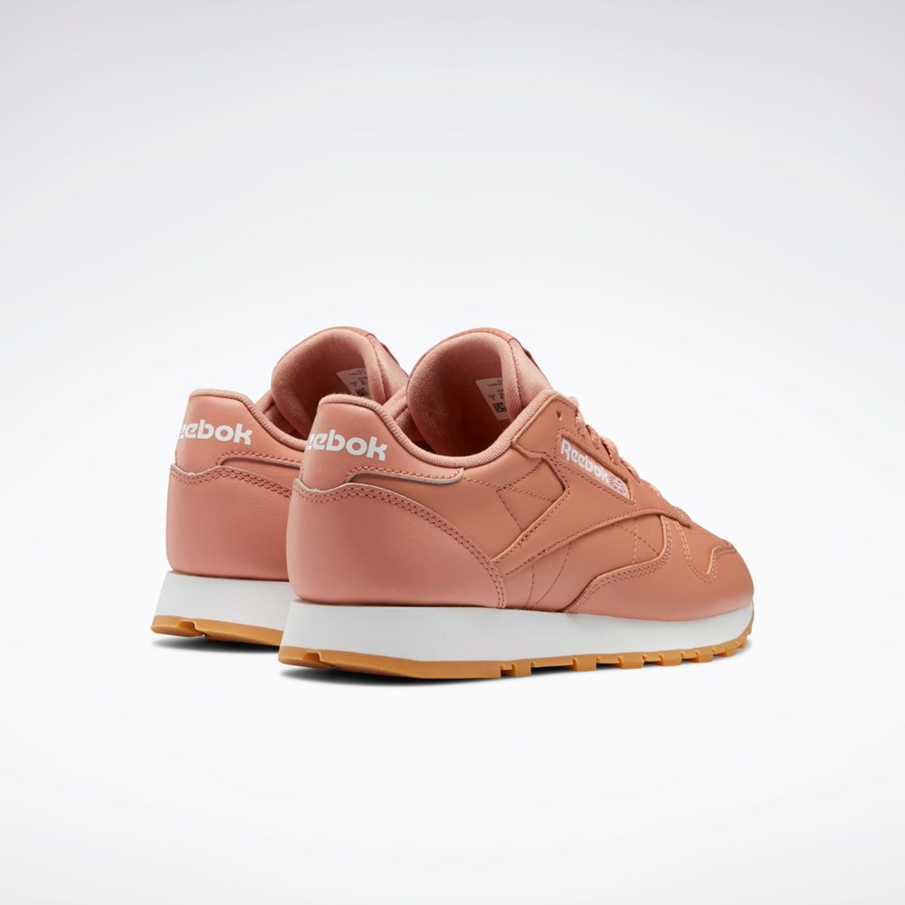 Reebok Classic Leather Shoes Korall Korall Vita | HUMWG-8136