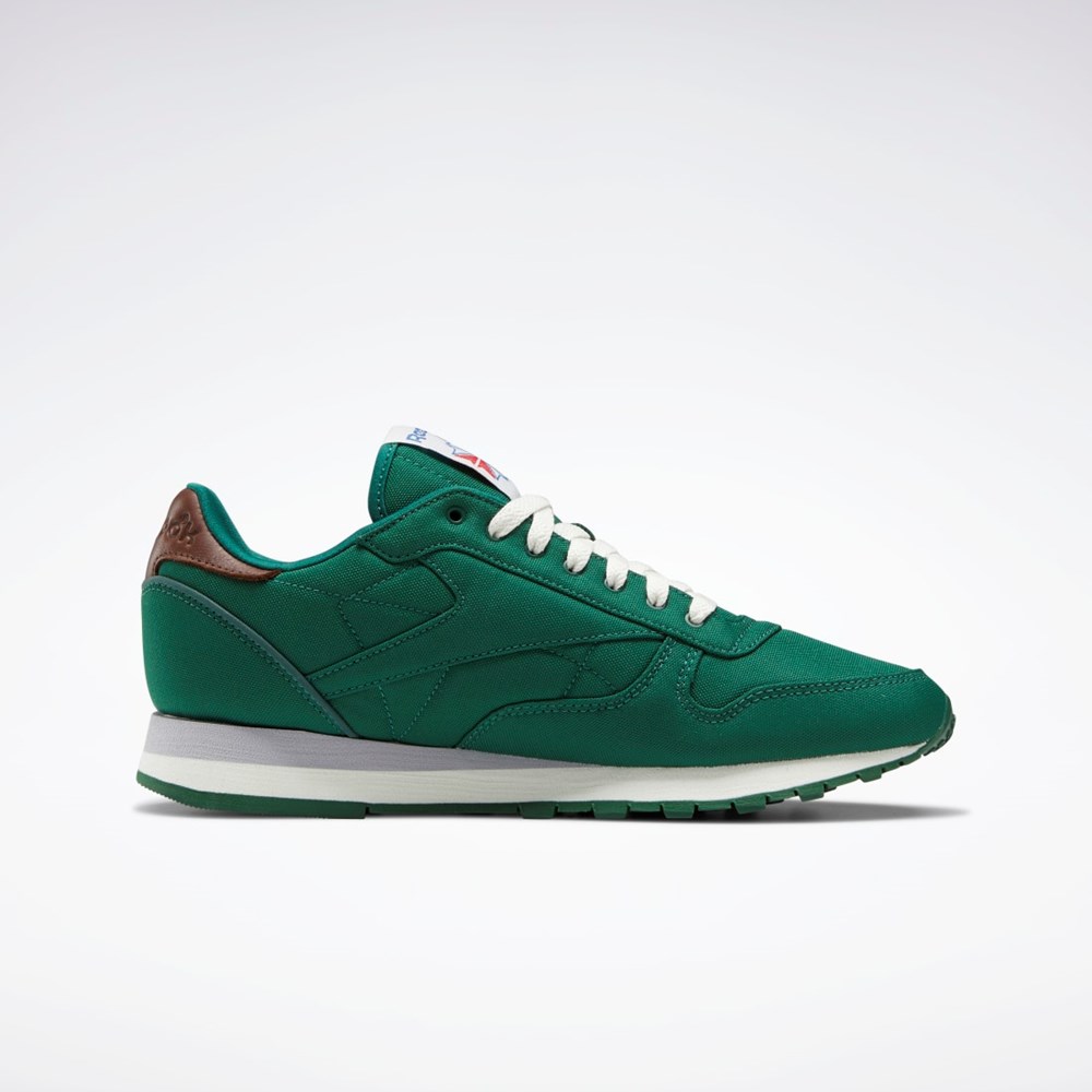 Reebok Classic Leather Shoes Mörkgröna Bruna | KYMSO-9185