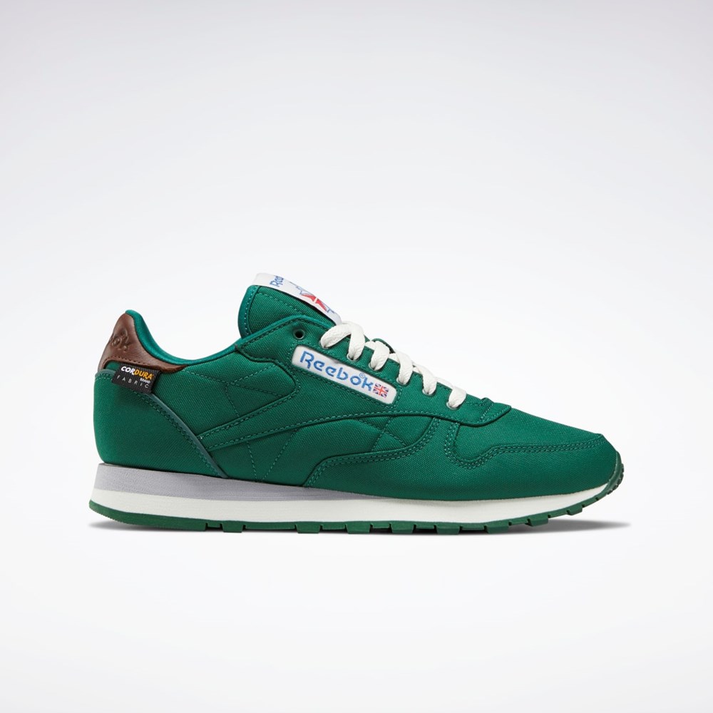 Reebok Classic Leather Shoes Mörkgröna Bruna | LXCGH-9813