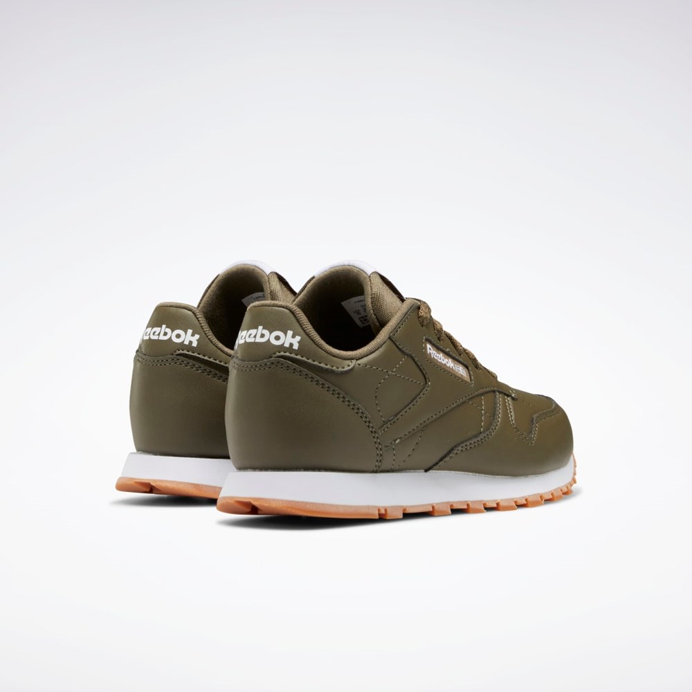 Reebok Classic Leather Shoes - Preschool Gröna Gröna Gröna | PFHUY-9685