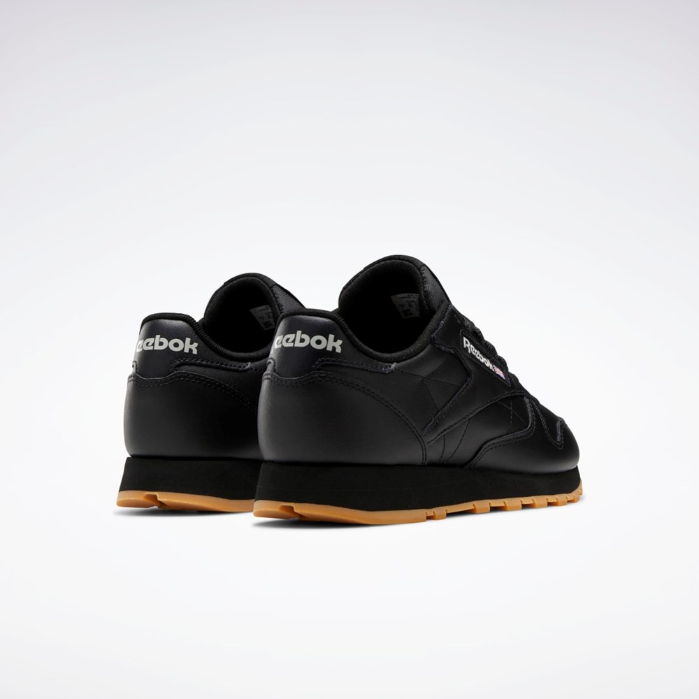 Reebok Classic Leather Shoes Svarta Grå | ALORV-0257