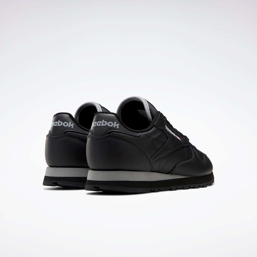 Reebok Classic Leather Shoes Svarta Grå Svarta | GDCSO-8912