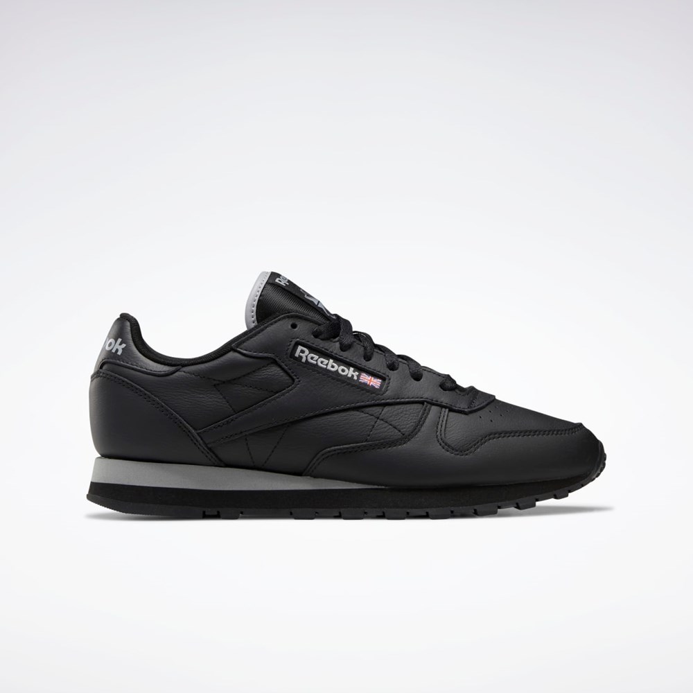 Reebok Classic Leather Shoes Svarta Grå Svarta | GDCSO-8912