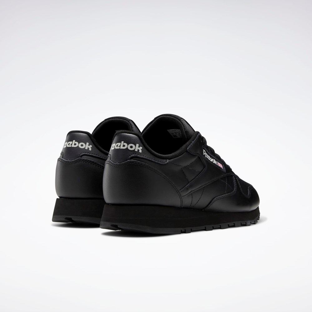 Reebok Classic Leather Shoes Svarta Svarta Grå | JNOTA-6314