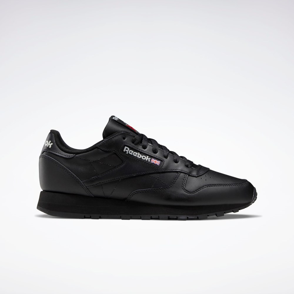 Reebok Classic Leather Shoes Svarta Svarta Grå | JNOTA-6314