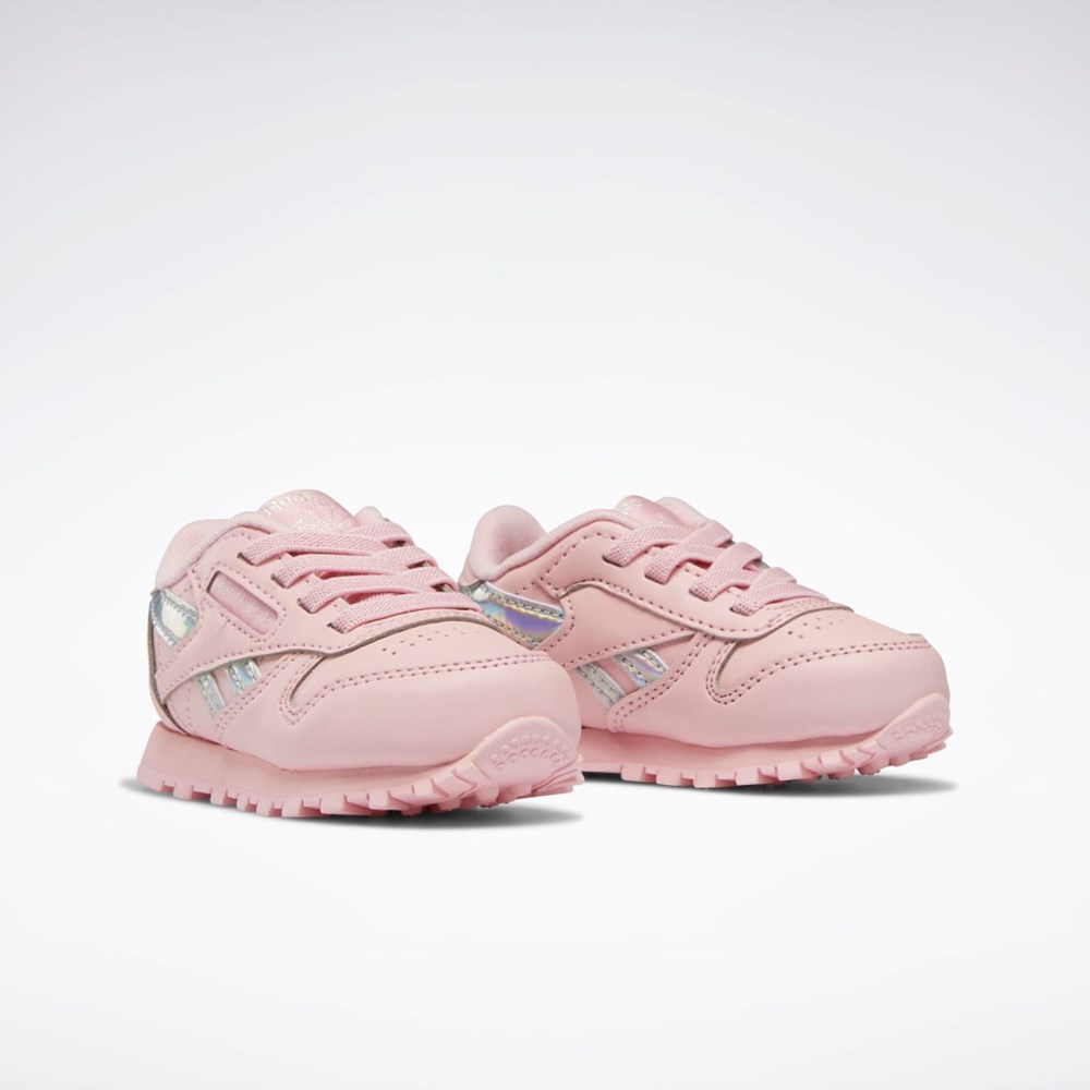 Reebok Classic Leather Shoes - Toddler Rosa Rosa Rosa | JETLZ-8713