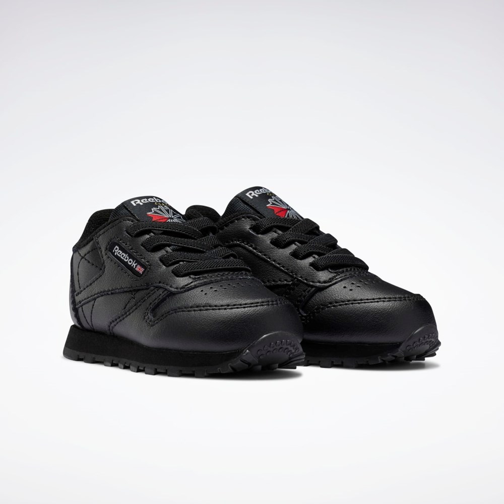 Reebok Classic Leather Shoes - Toddler Svarta Svarta Svarta | NQKPW-0516