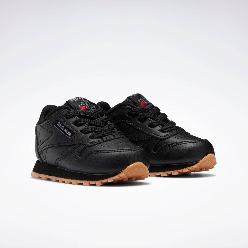 Reebok Classic Leather Shoes - Toddler Svarta Svarta | UGOEQ-2058