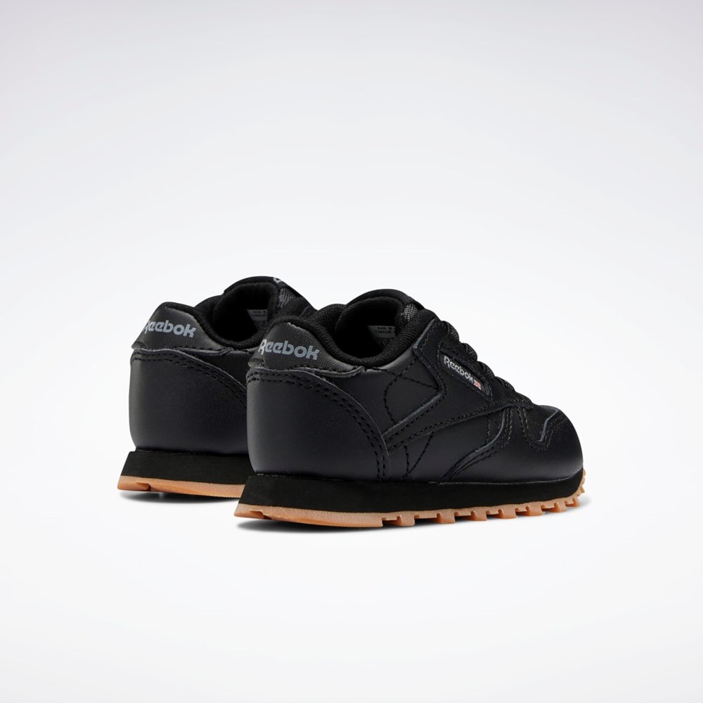 Reebok Classic Leather Shoes - Toddler Svarta Svarta | UGOEQ-2058