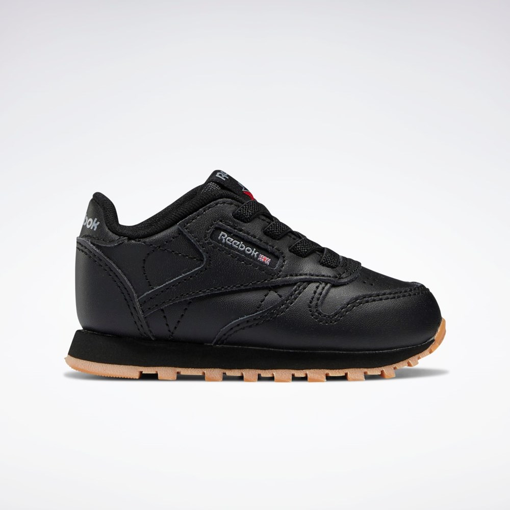 Reebok Classic Leather Shoes - Toddler Svarta Svarta | UGOEQ-2058