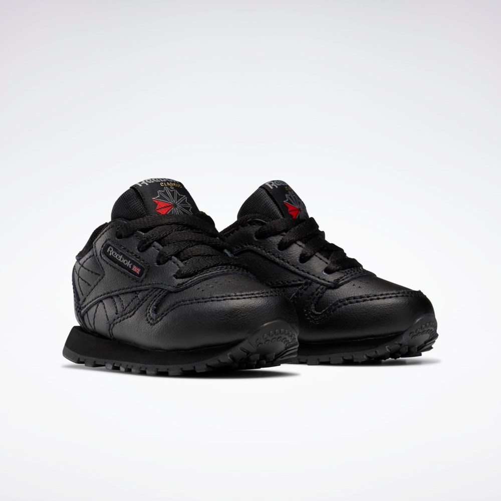 Reebok Classic Leather Shoes - Toddler Svarta | UPSAE-6429