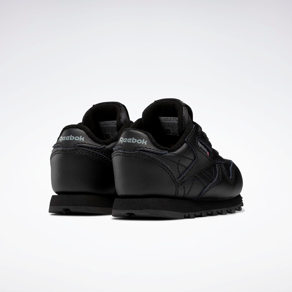 Reebok Classic Leather Shoes - Toddler Svarta | UPSAE-6429