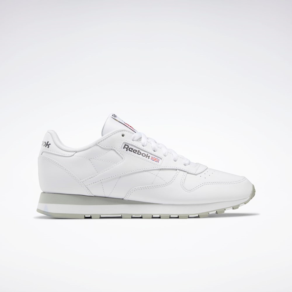 Reebok Classic Leather Shoes Vita Grå Grå | ABPGR-0713