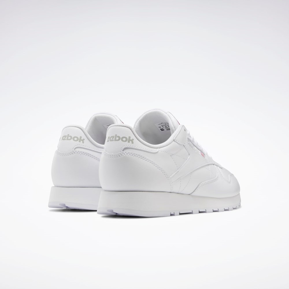 Reebok Classic Leather Shoes Vita Vita Grå | FOVIX-5016