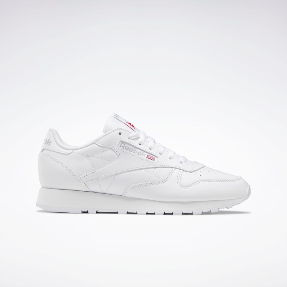 Reebok Classic Leather Shoes Vita Vita Grå | FOVIX-5016