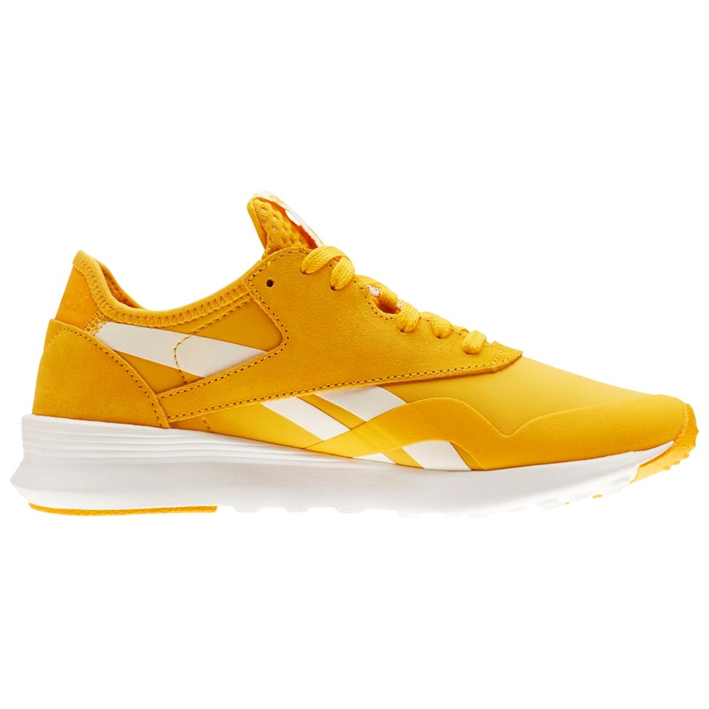 Reebok Classic Nylon Shoes Guld Vita | VUSPR-2756