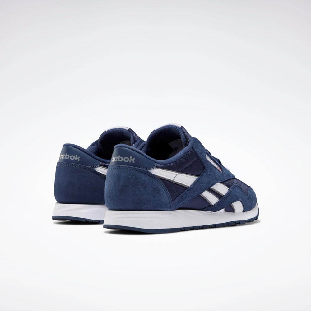 Reebok Classic Nylon Shoes Marinblå Marinblå Platina | JVMRY-2861