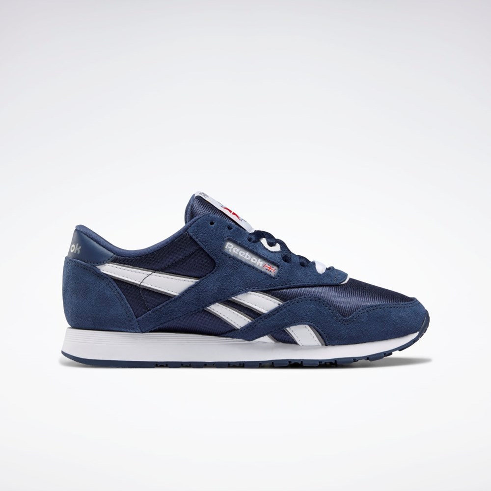 Reebok Classic Nylon Shoes Marinblå Marinblå Platina | JVMRY-2861