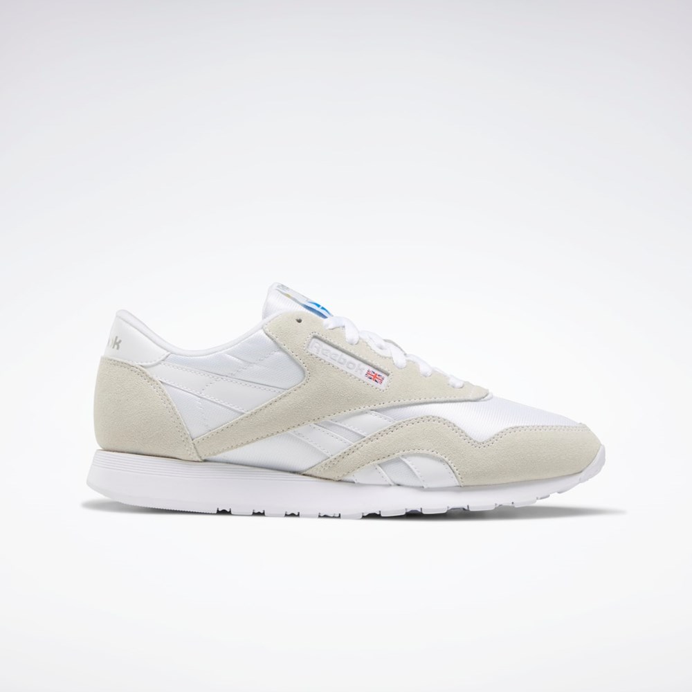 Reebok Classic Nylon Shoes Vita Vita Ljusgrå | JHVDT-7239