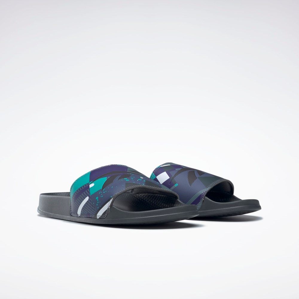 Reebok Classic Slides Svarta Grå Grå | JORXQ-4263