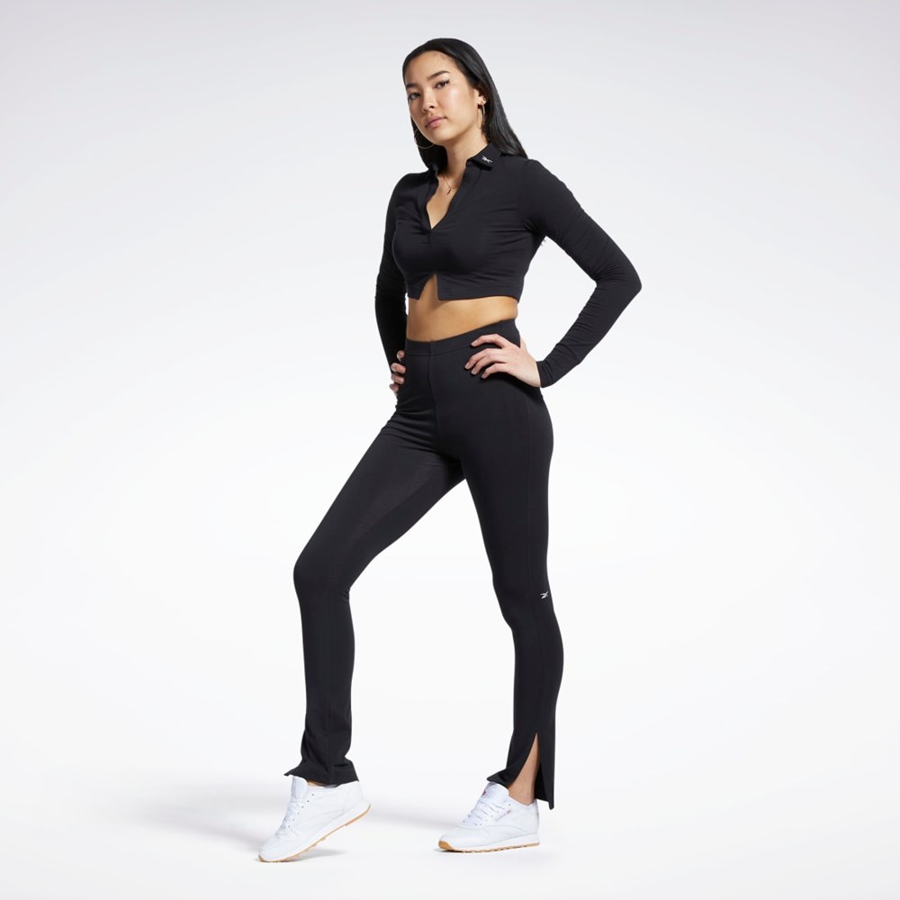 Reebok Classics Bomull Leggings Svarta | IDEOB-1450