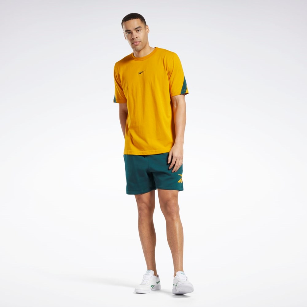 Reebok Classics Brand Proud T-Shirt Bright Ochre | LYHSD-5742