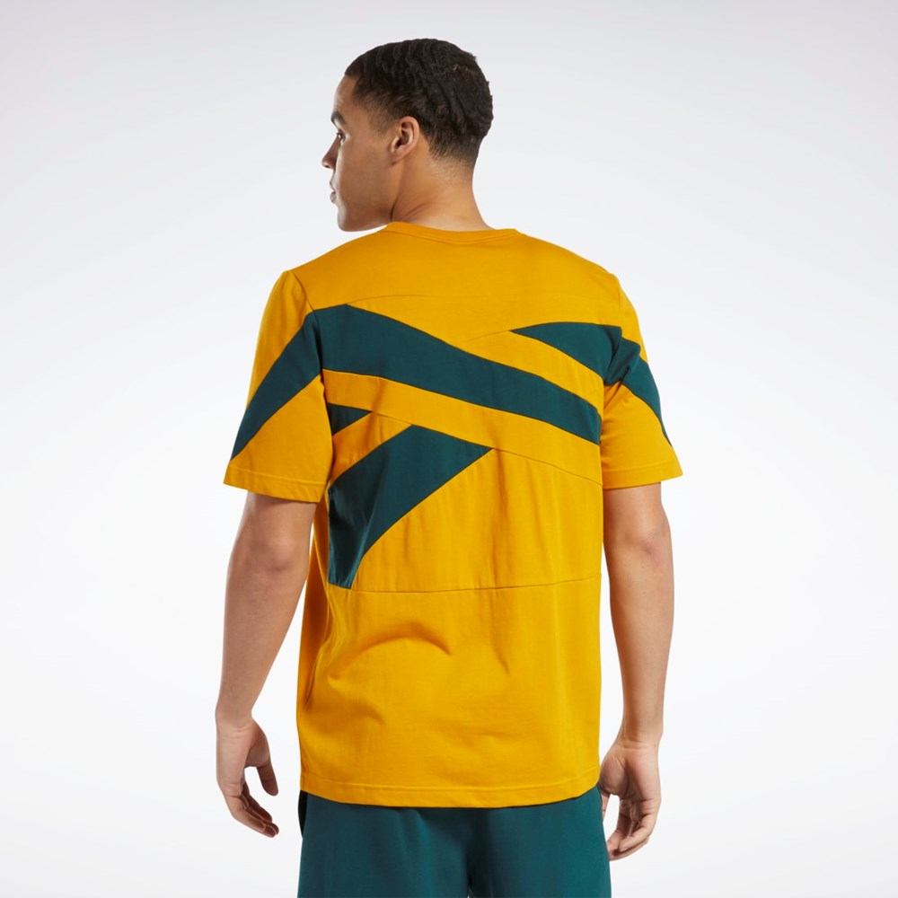 Reebok Classics Brand Proud T-Shirt Bright Ochre | RHTFO-0495