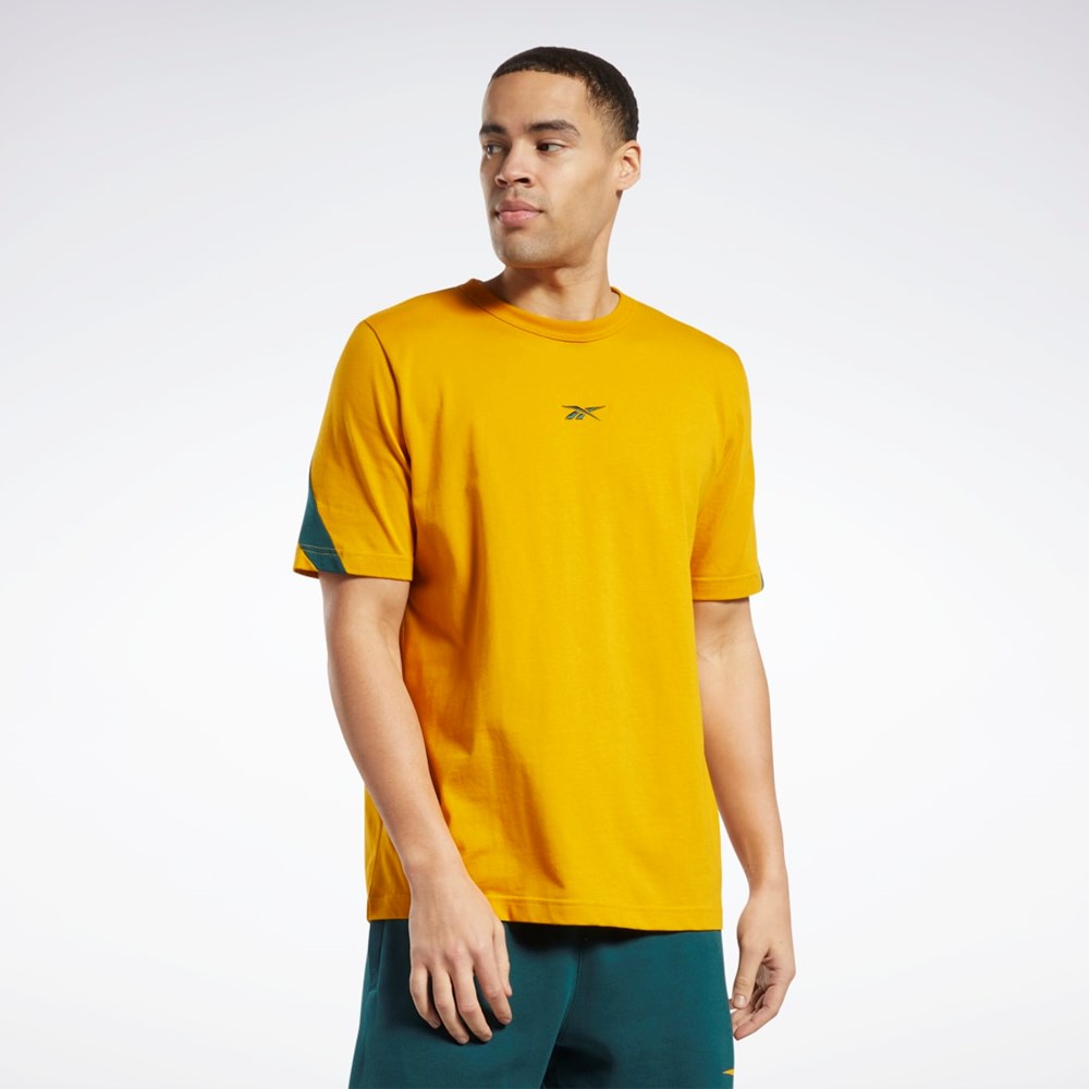 Reebok Classics Brand Proud T-Shirt Bright Ochre | RHTFO-0495