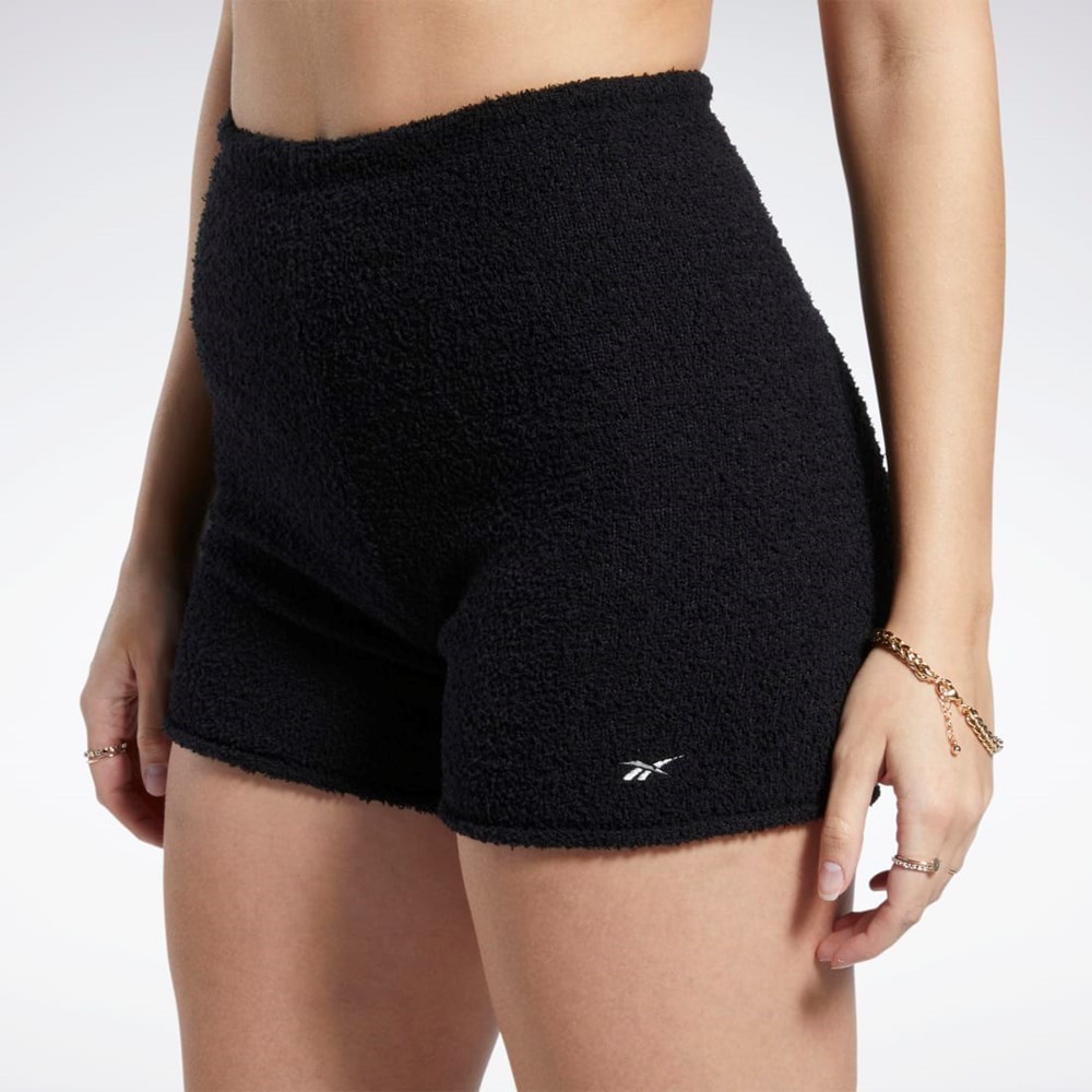 Reebok Classics Cozy Legging Shorts Svarta | YGFRK-8413