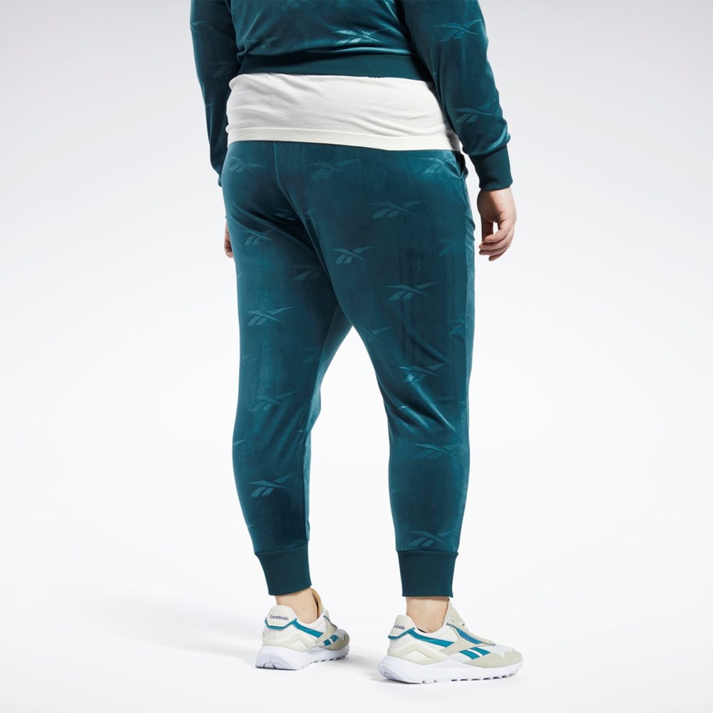 Reebok Classics Energy Q4 Velour Pants (Plus Size) Gröna | NWGXM-6473