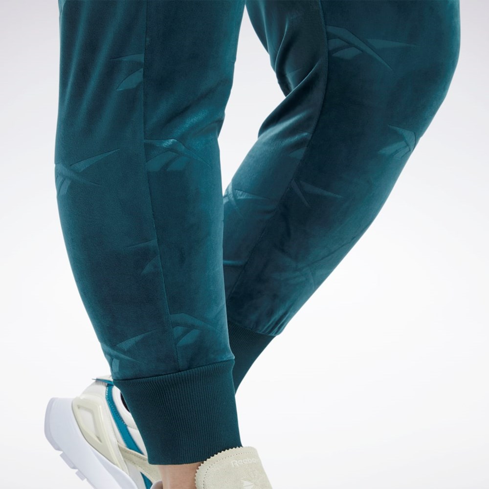 Reebok Classics Energy Q4 Velour Pants (Plus Size) Gröna | NWGXM-6473