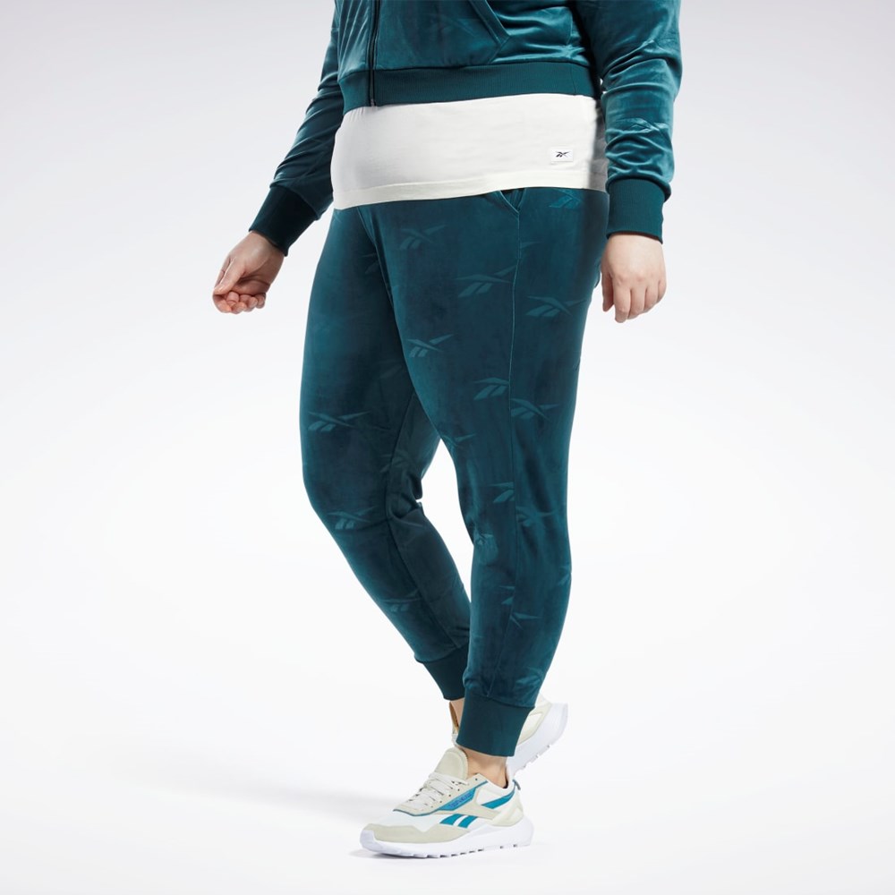 Reebok Classics Energy Q4 Velour Pants (Plus Size) Gröna | NWGXM-6473