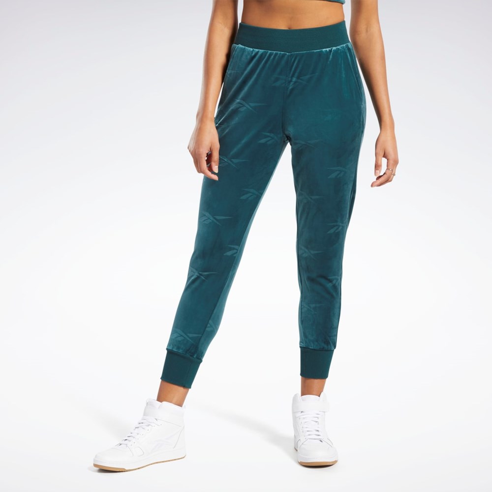 Reebok Classics Energy Q4 Velour Pants Gröna | ASNXO-0386