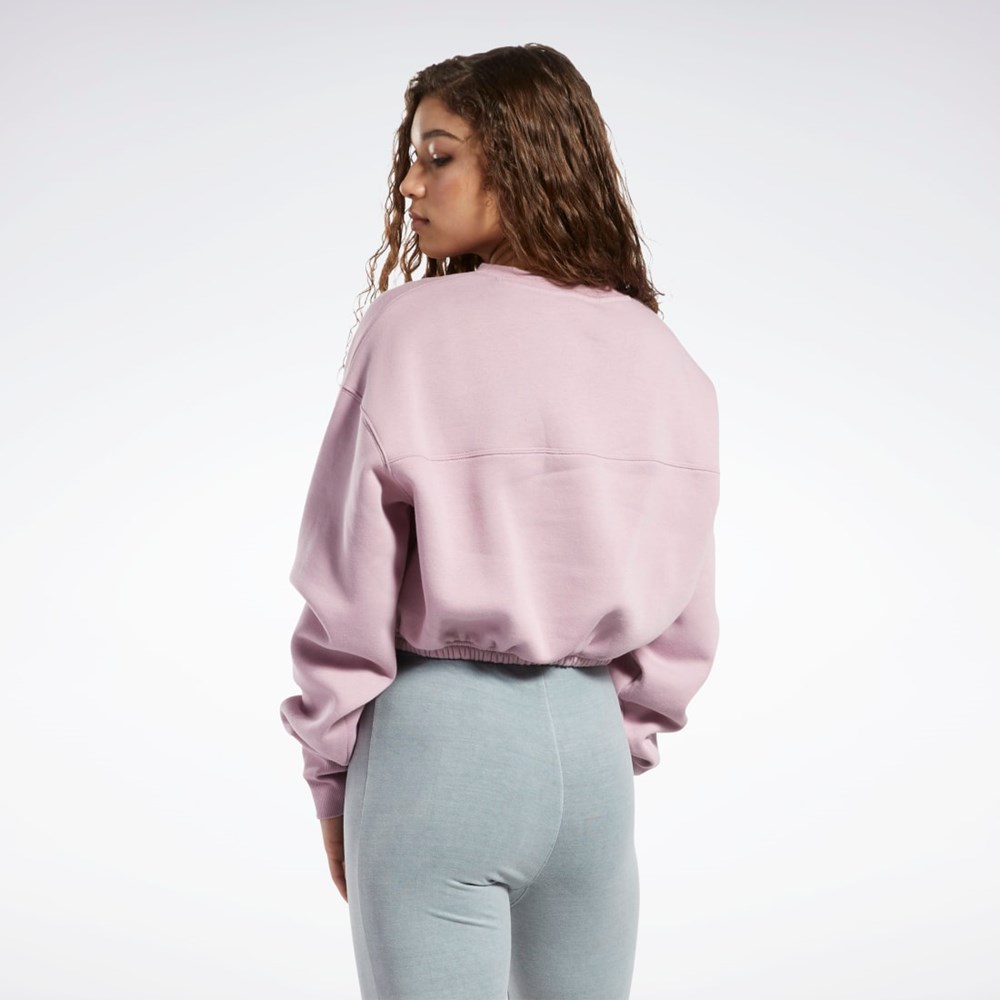 Reebok Classics Fleece Sweatshirt Infused Lilac | VCZAY-6504