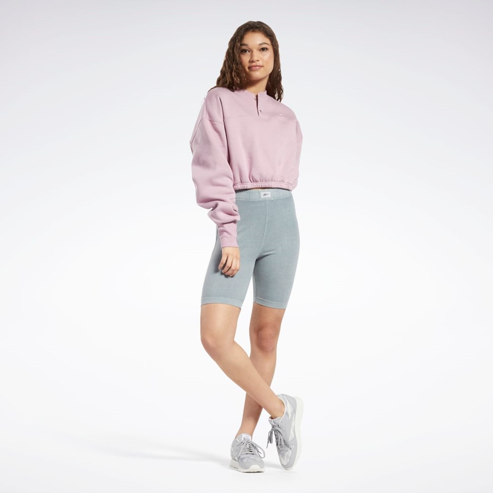 Reebok Classics Fleece Sweatshirt Infused Lilac | VCZAY-6504