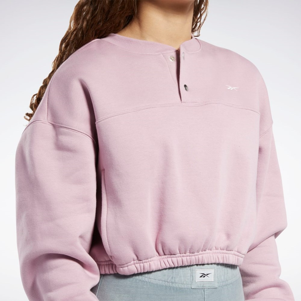 Reebok Classics Fleece Sweatshirt Infused Lilac | VCZAY-6504