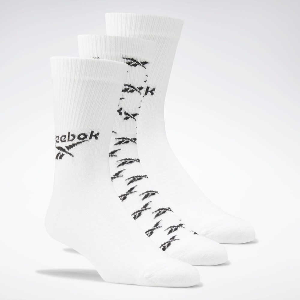 Reebok Classics Fold-Over Crew Socks 3 Pairs Vita | YKZUR-1826