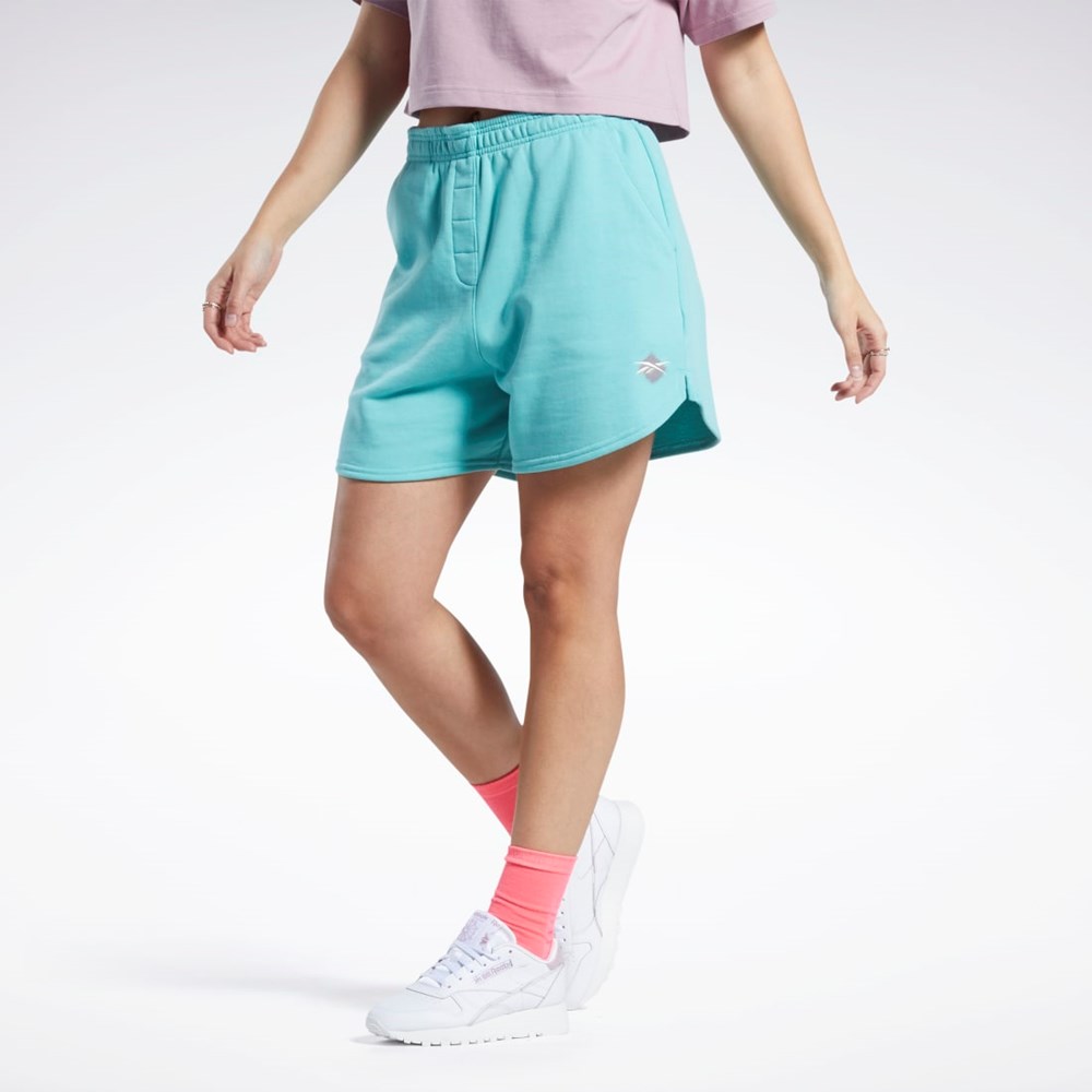 Reebok Classics Knit Shorts Semi Classic Teal | CWKNR-8209