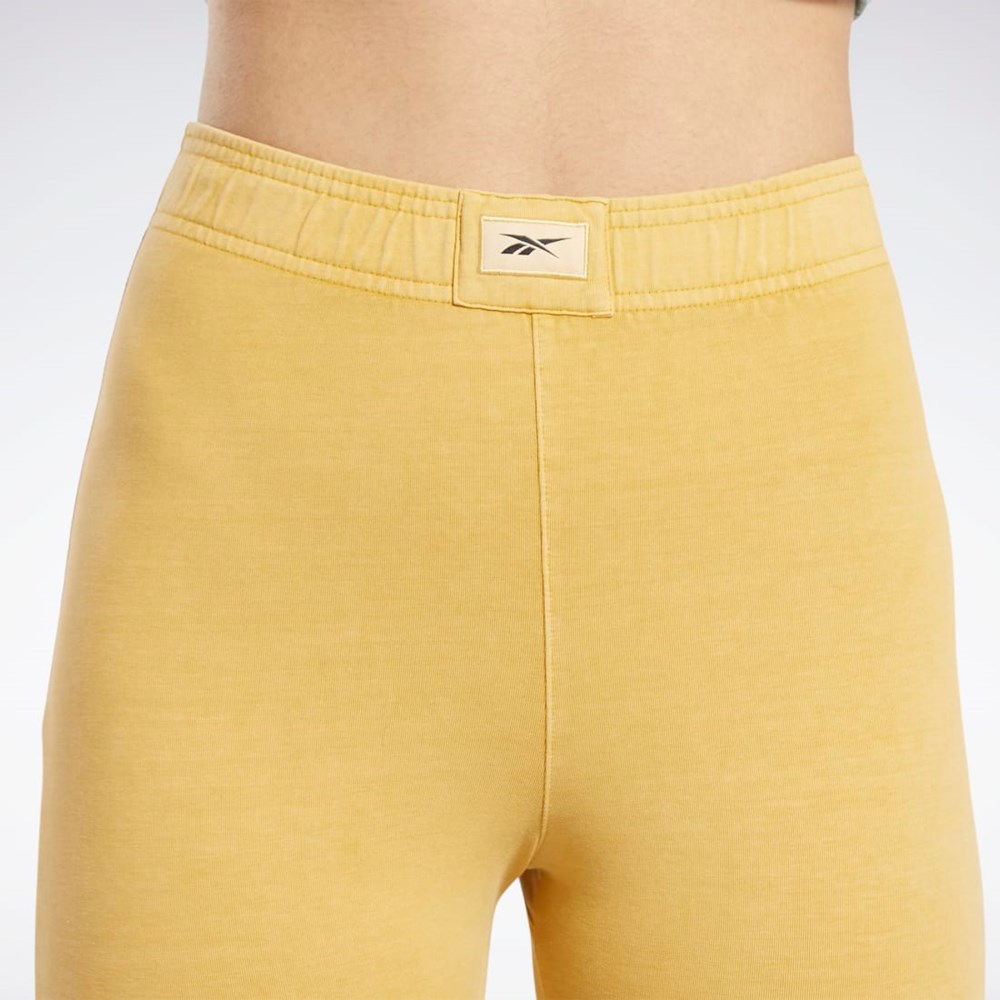 Reebok Classics Natural Dye Legging Shorts Bright Ochre | ITCLQ-4973