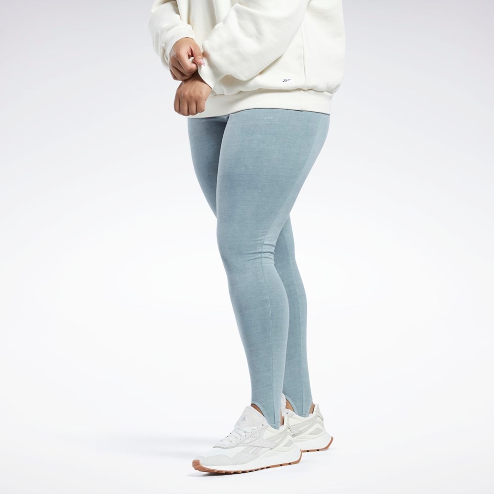 Reebok Classics Natural Dye Stirrup Leggings (Plus Size) Grå | GWMVC-3758