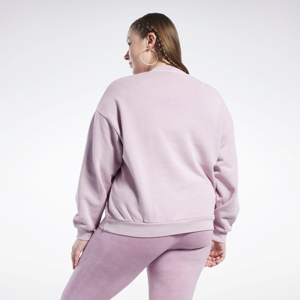 Reebok Classics Natural Dye Sweatshirt (Plus Size) Infused Lilac | OEDKJ-3467