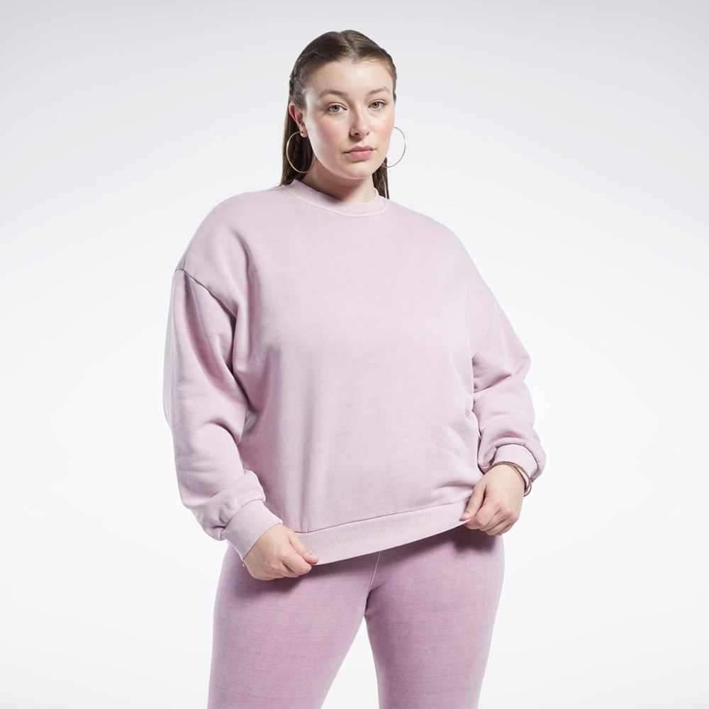 Reebok Classics Natural Dye Sweatshirt (Plus Size) Infused Lilac | OEDKJ-3467