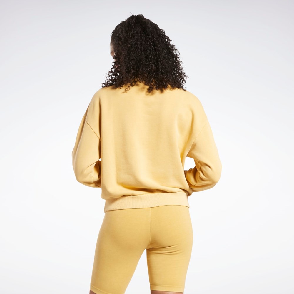 Reebok Classics Natural Dye Sweatshirt Bright Ochre | UYNQL-0749